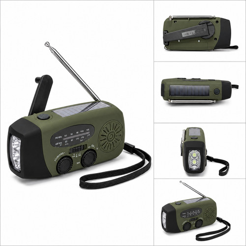 Kurbelradio led - kurbelradio, am