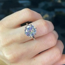 5Ct Moissanit Runde