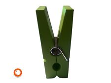 1970er 30cm Große Wäscheklammer Schreibtisch Ablage Grün Germany