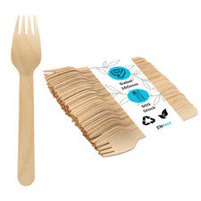 Holzgabeln Einweg 500 Stück -