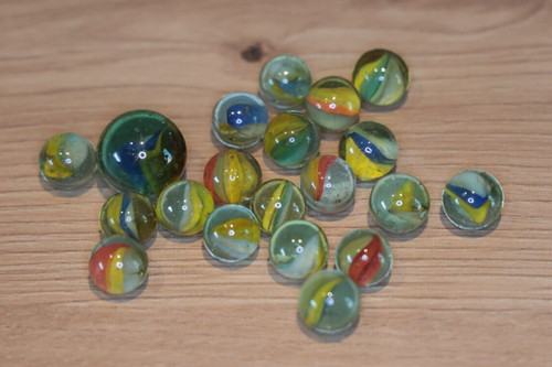 Alte glasmurmeln klein 1 - 21,