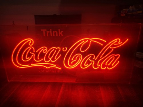 Vintage coca cola neon werbung - vintage,