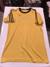Shirt Trikot Trikot Vintage Retro Adidas Erima gelb 1980 1990 90 80