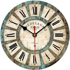 Rustikale leise Wanduhr mit