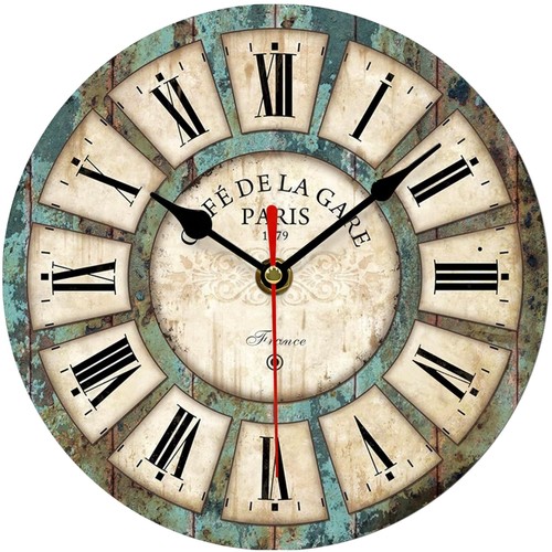 Rustikale leise wanduhr mit - leise,