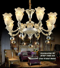 Kronleuchter Deckenleuchte SS109-8fl  Luxus Design Kristall ,Glas, Metall E14 