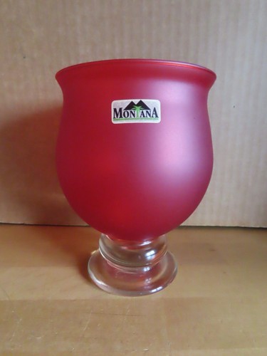 Vase kelchform rot - rot, fuß