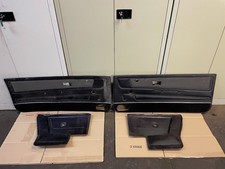 VW Golf 1 Cabrio Leder Schw Türverkleidung Türpappe Innenraum Set 4x VL HL VR HR