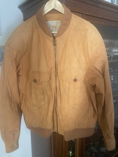 Camel lederjacke 48 - camel,
