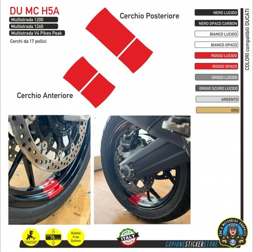 Set aufkleber felgen - set, ducati