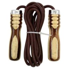 Leder springseil mit - "leder,