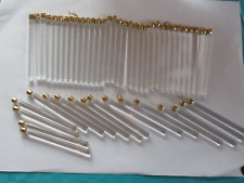 50 Glasstäbe  für Lampen  Lüsterbehang  8 cm Ersatzteil