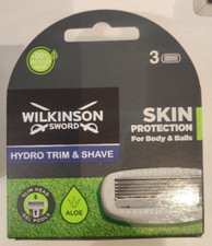 wilkinson sword Hydro Trim & Shave Body  Rasierklingen  , 4 stück , im Blister