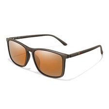 Stylische Sonnenbrille Polarisiert Braun Matt Gläser dark Italy Cool 5415 BR