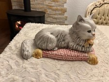 Katzenfigur Porzellan