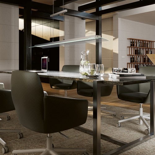 Pendelleuchte glas led - led, office