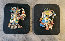 2x Kleine Holz Wndbilder "Gott