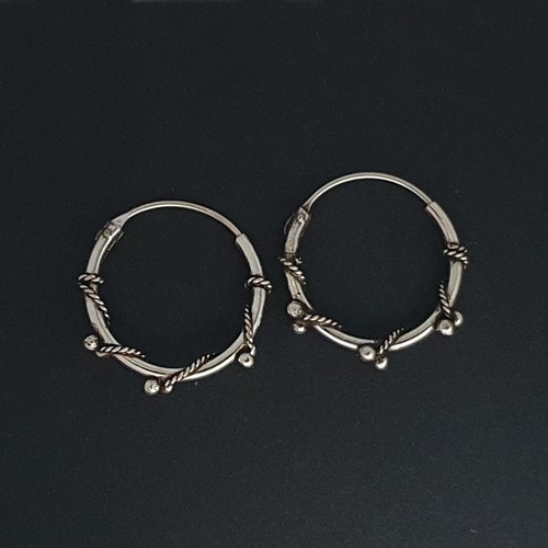 Bali creolen silber 925 - creolen,