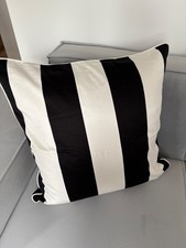 H&m KISSENHÜLLE WEISS/SCHWARZ GESTREIFT KISSENBEZUG DEKO WOHNEN