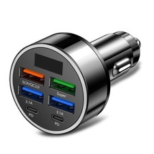 6 In 1 MultiPorts USB C Car