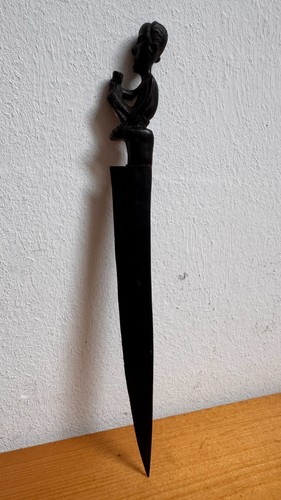 Vintage brieföffner ebenholz - brieföffner,