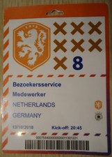 TICKET Media Bezoekerservice 13.10.2018 Niederlande - Deutschland 