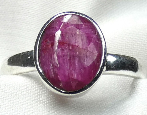 Rubin ring 925 silber - rubin,