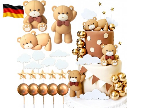 Braun teddybär tortendeko - braun,
