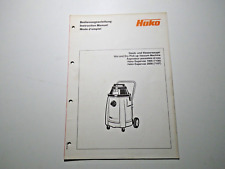 Bedienungsanleitung Hako Staub- und Wassersauger Hako-Supervac 1000 2000 (7106)