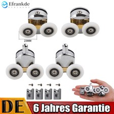 4tlg Duschkabinenrollen Ersatzteile 25mm Rollenführung Duschtür für Duschkabine