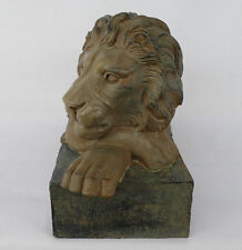 ruhender Löwe Tempelwächter Skulptur Figur Vintage Dekofigur Türwächter NY09-b