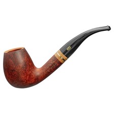 Chacom Pfeife Alpina 851, rotbraun / bordeaux, glatt, 9mm Filter