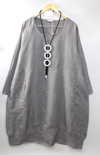 Moonshine leinen kleid - moonshine,