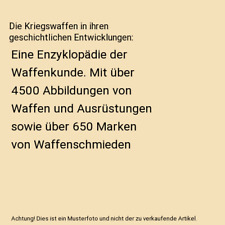 Die Kriegswaffen in ihren