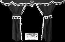 Truck Curtains Drapes Grey