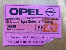 Ticket Eintrittskarte BAYERN