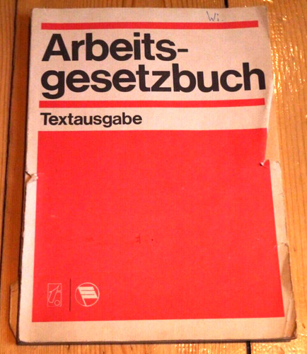 Arbeitsgesetzbuch der ddr - arbeitsgesetzbuch,