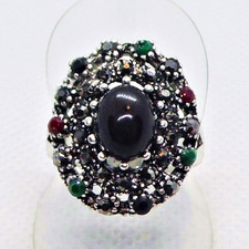 Art Deco Stil Spinell Saphir