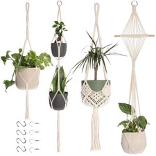 Makramee Blumenampel 4er Set