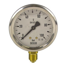 WIKA Manometer Druckmessgerät Manometer 213.53 - 9022040 Edelstahl Gehäuse 