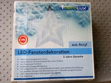 DECOLUX: LED-Fensterdekoration aus Acryl, Motiv STERN, mit Farbwechselfunktion