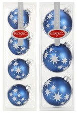 7 Weihnachtskugeln Glas 6-8cm