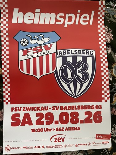Ansetzungsplakat fsv zwickau - fsv, zwickau-