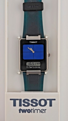 Rar tissot two timer d373 - tissot,
