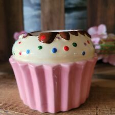 8.5 cm Rosa Muffin Cupcake Deko Dose Törtchen Spardose Muffindose Eisbecher
