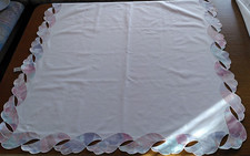 Sander Tischwäsche Collection Tara Tischdecke 85cm x 85cm weiß lila