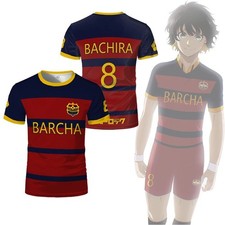 Blue Lock Trikot Jersey T Shirt Barcha Bachira Anime Fußball Sport Shirt