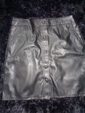 Pieces, Rock, A-Linie Lederimitat Gr. L*40 schwarz, ungetragen, NW