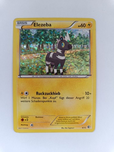 Pokémon karte elezeba - karte:, |