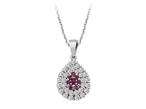 Zweireihiges diamant collier - diamant,